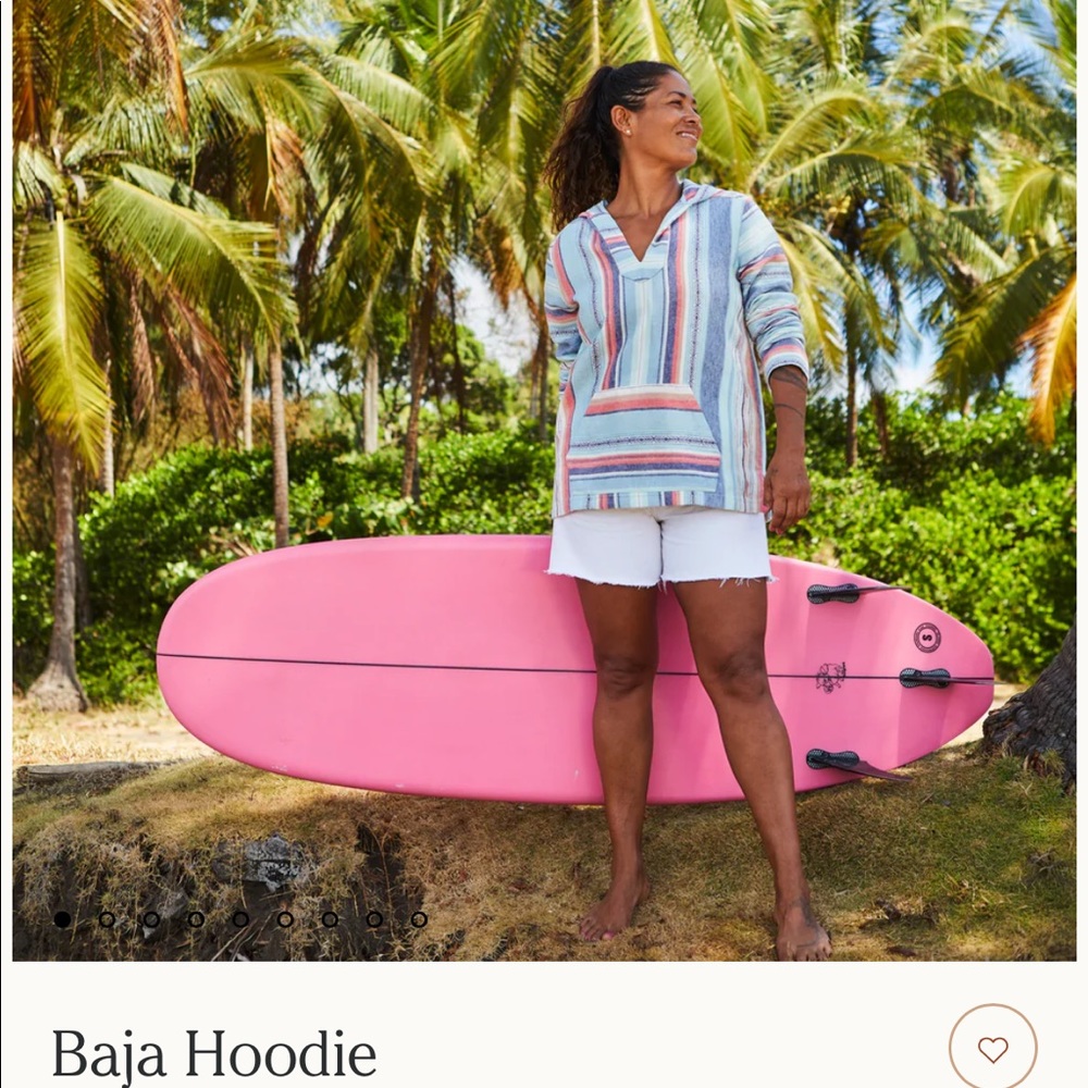 SOLD Faherty Baja hoodie organic cotton size small